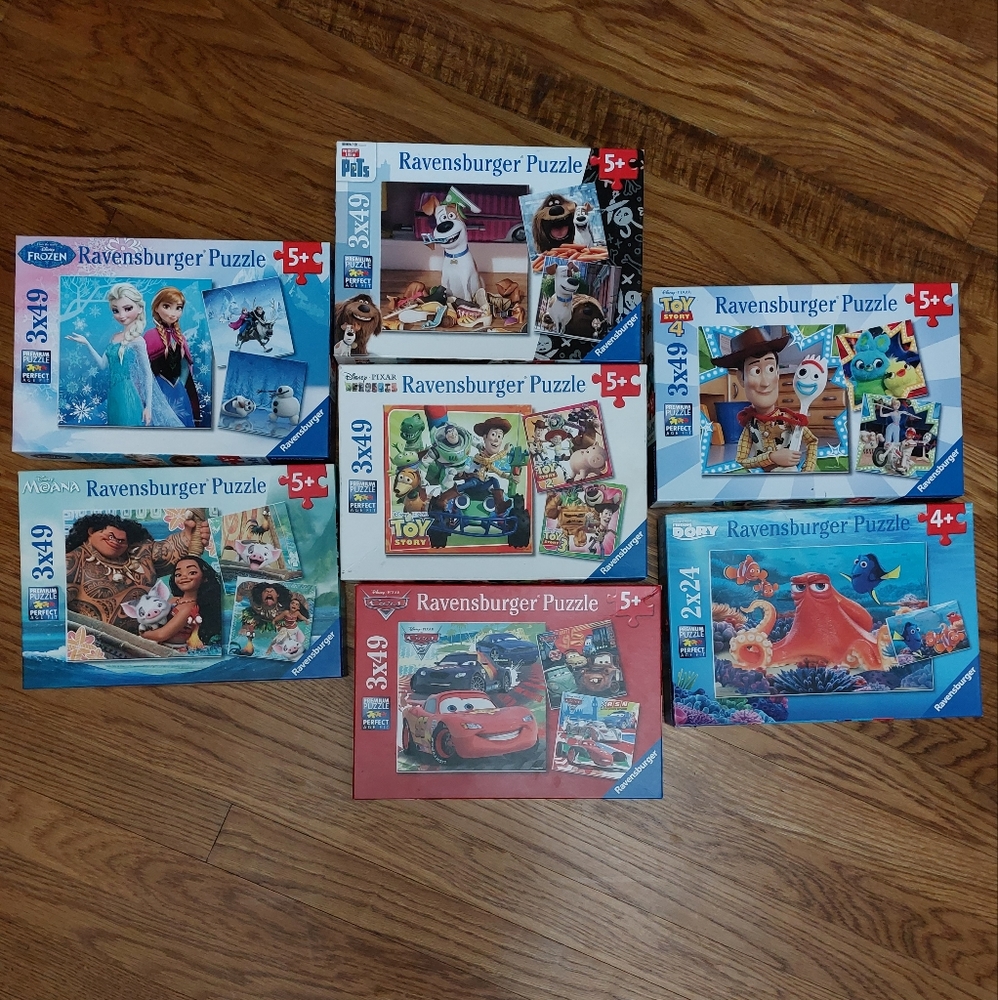 7 Ravensburger Puzzles